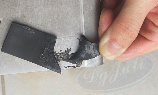 橡膠粘金屬快干膠-破壞材質測試