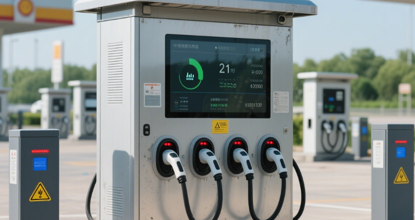 告別模塊受潮腐蝕!聚厲黑色灌封膠守護戶外充電樁穩(wěn)定供電